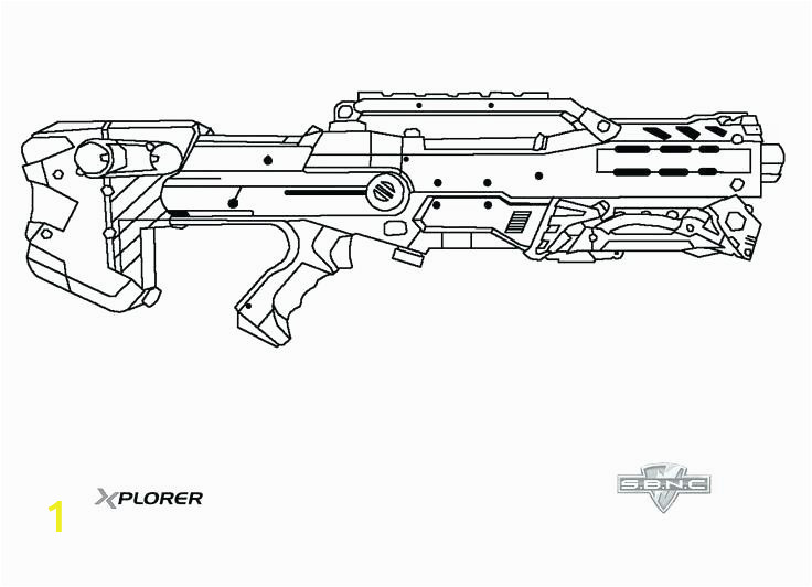 nerf gun coloring pages free printable