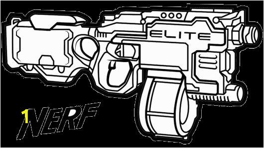 nerf gun printable coloring pages transparent