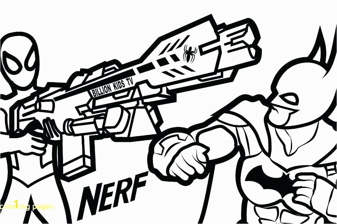 Gun Nerf Coloring Pages Guns Spiderman Colouring Sheets Drawing Boys ...