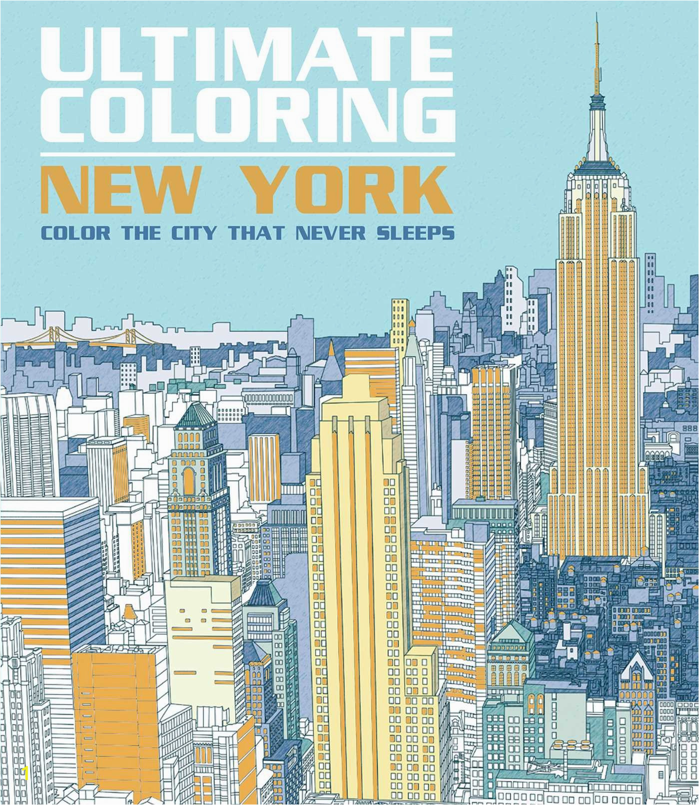 New York City Skyline Coloring Pages Buy Ultimate Coloring New York Color the City that Never