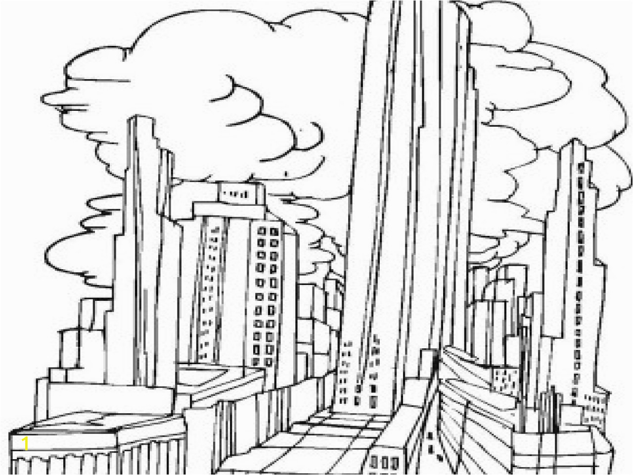 new york skyline coloring page 19