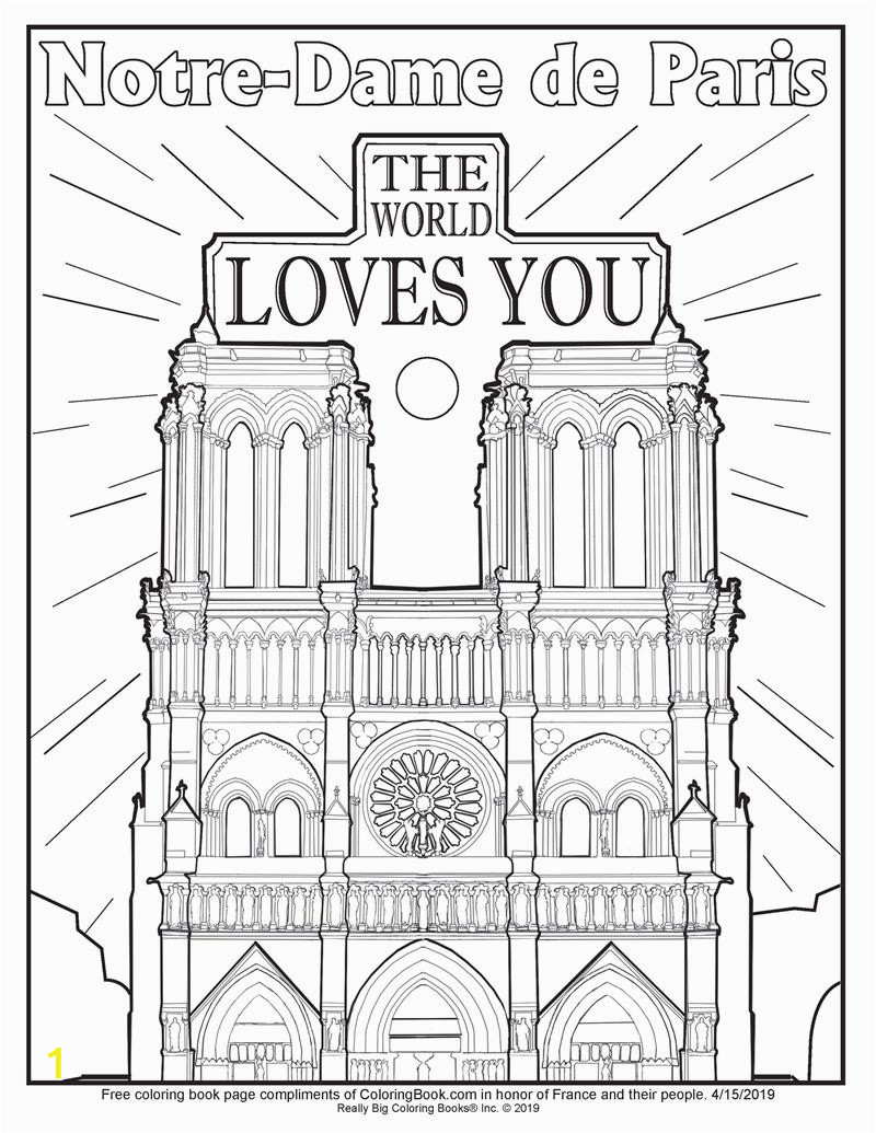 Notre Dame Coloring Pages Coloring Book Amazing Paris Coloring Pages Picture Ideas