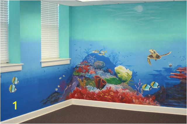 Ocean Mural Wall Decals the Barkalows Ocean Mural