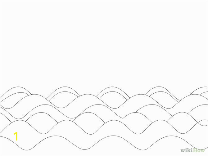 Ocean Waves Coloring Pages Line Free Clipart 128