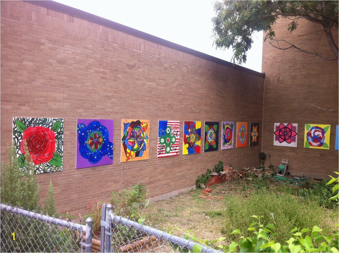 Outdoor Wall Murals for Schools School Garden Mural