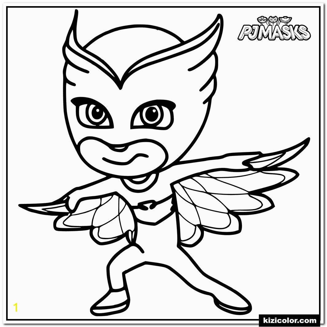 Colour in Owlette from PJ Masks
