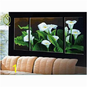 Paint by Number Wall Mural Kits Calla Lilies Triptych