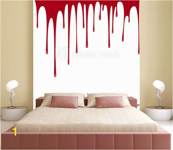 home design modern bedroom mysontuna vector red paint or blood pouring background B