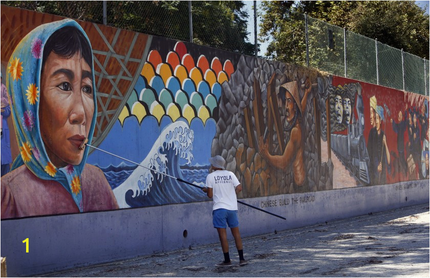 Painting Murals On Cement Walls L A S Judith Baca Wins $50 000 Award Breaking Ground for