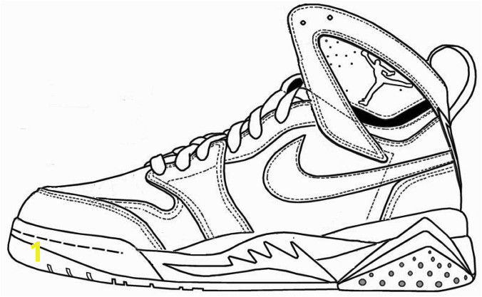 7312ae9018f3ada7051e0c9215e9df72 air jordan shoe coloring pages printable 1 shoes coloring page 676 417