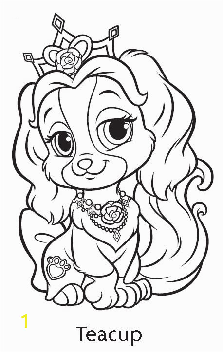 Palace Pets Free Coloring Pages Teacup Malen