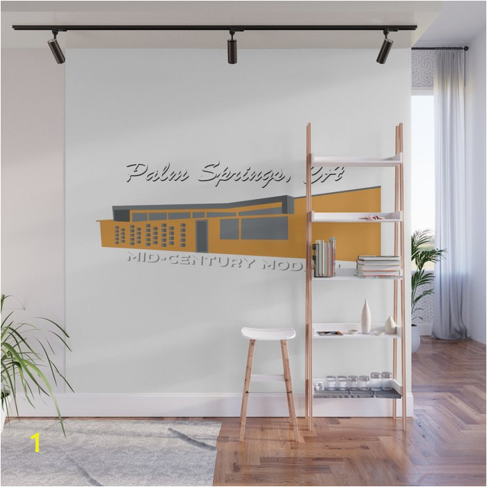 Palm Springs Wall Mural Mid Century Modern Palm Springs Wall Mural by Jayhookerphotography