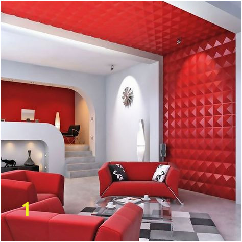 Panneau Mural 3d Wall Art Decorative 3d Wall Panels In Red Keep the Decor Style Of the