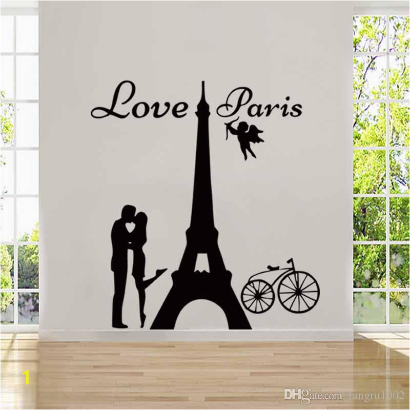 new design angels love paris wall decals