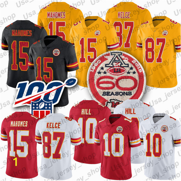 Patrick Mahomes Coloring Pages 2019 15 Patrick Mahomes Ii Chief Jersey 87 Travis Kelce 10 Tyreek Hill 60th Patch Football Jerseys From Usa Jersey Shop $24 37