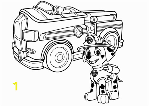 Paw Patrol Marshall Fire Truck Coloring Page 1499 Fire Truck Free Clipart 9