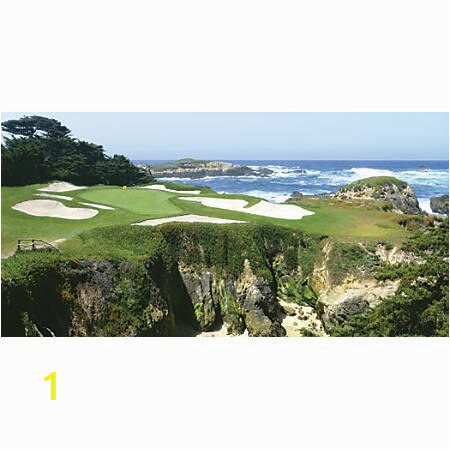 Pebble Beach Golf Wall Mural Biggies Wall Mural 60" X 120" Pebble Beach Item