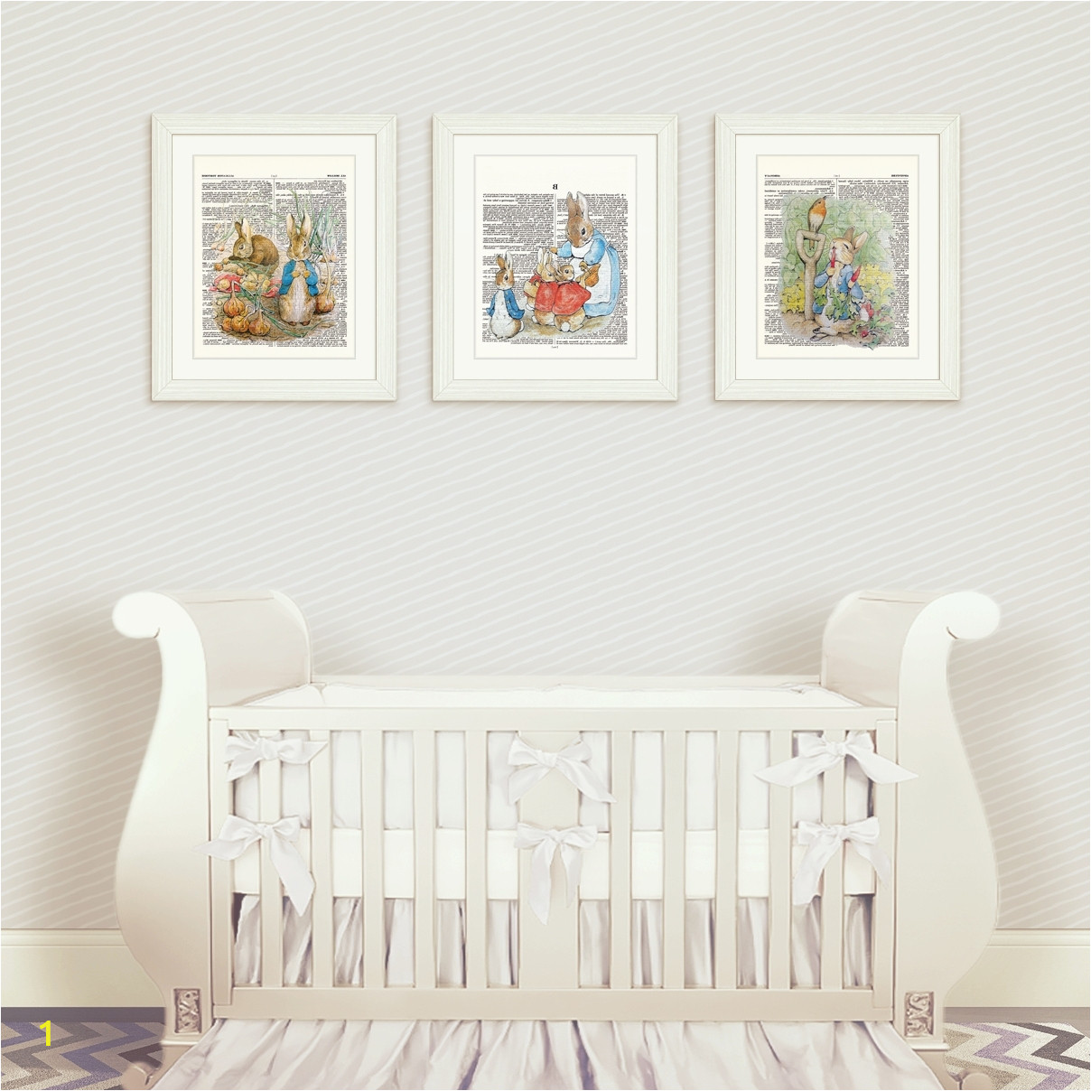 2017 peter rabbit nursery wall art within peter rabbit nursery wall art set 1