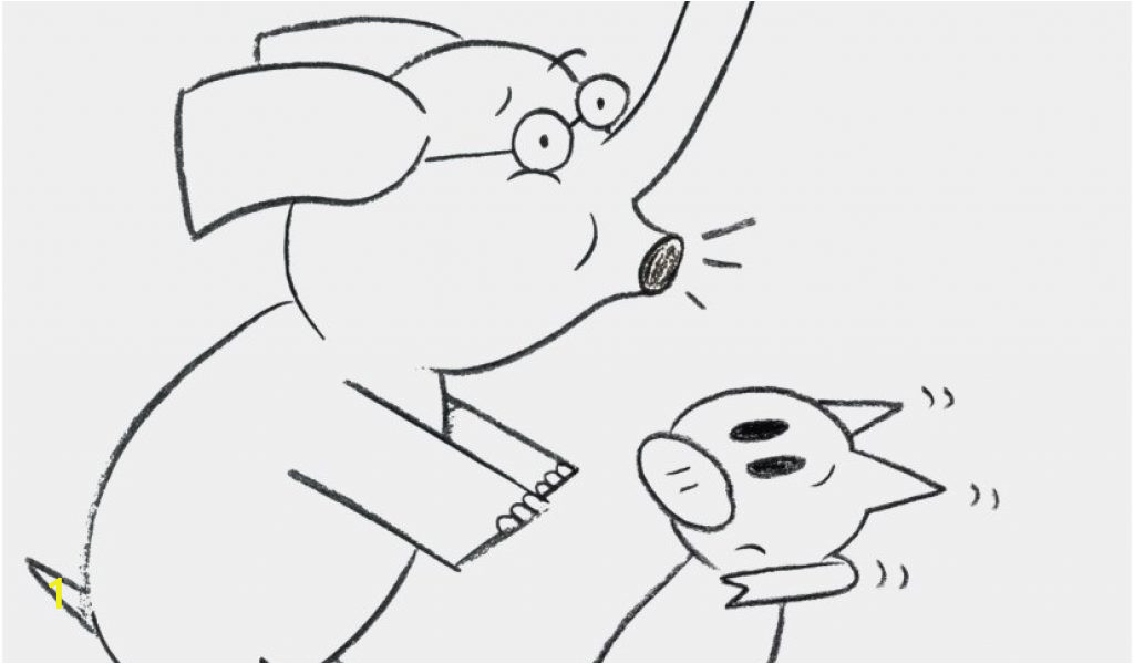Piggie and Gerald Coloring Pages Elephant and Piggie Coloring Pages Collection Elephant and