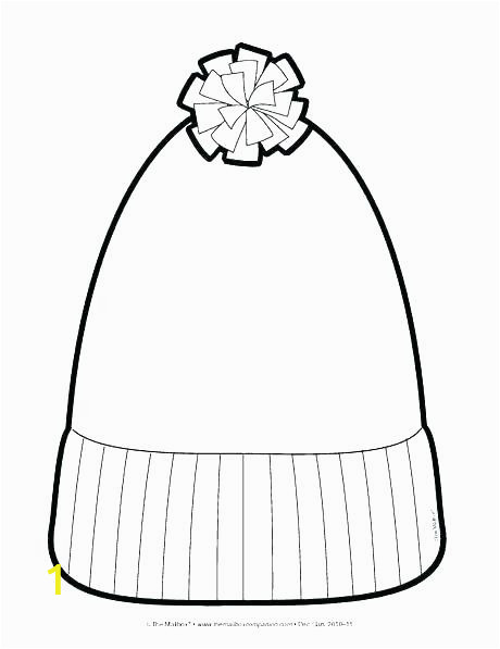 inspirational winter hat coloring page free printable pages