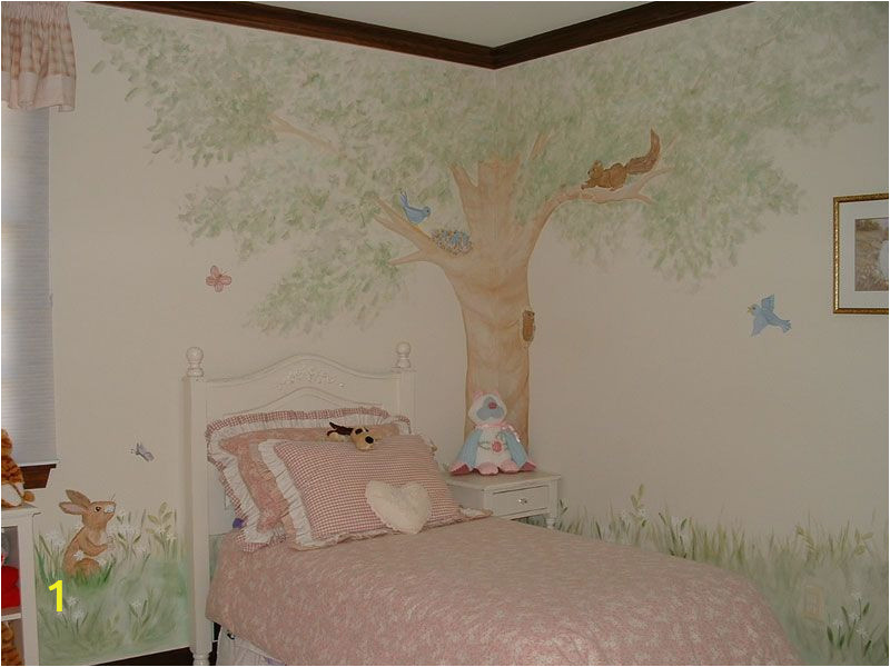 Pin Up Girl Wall Mural Tree Picket Fence Murals