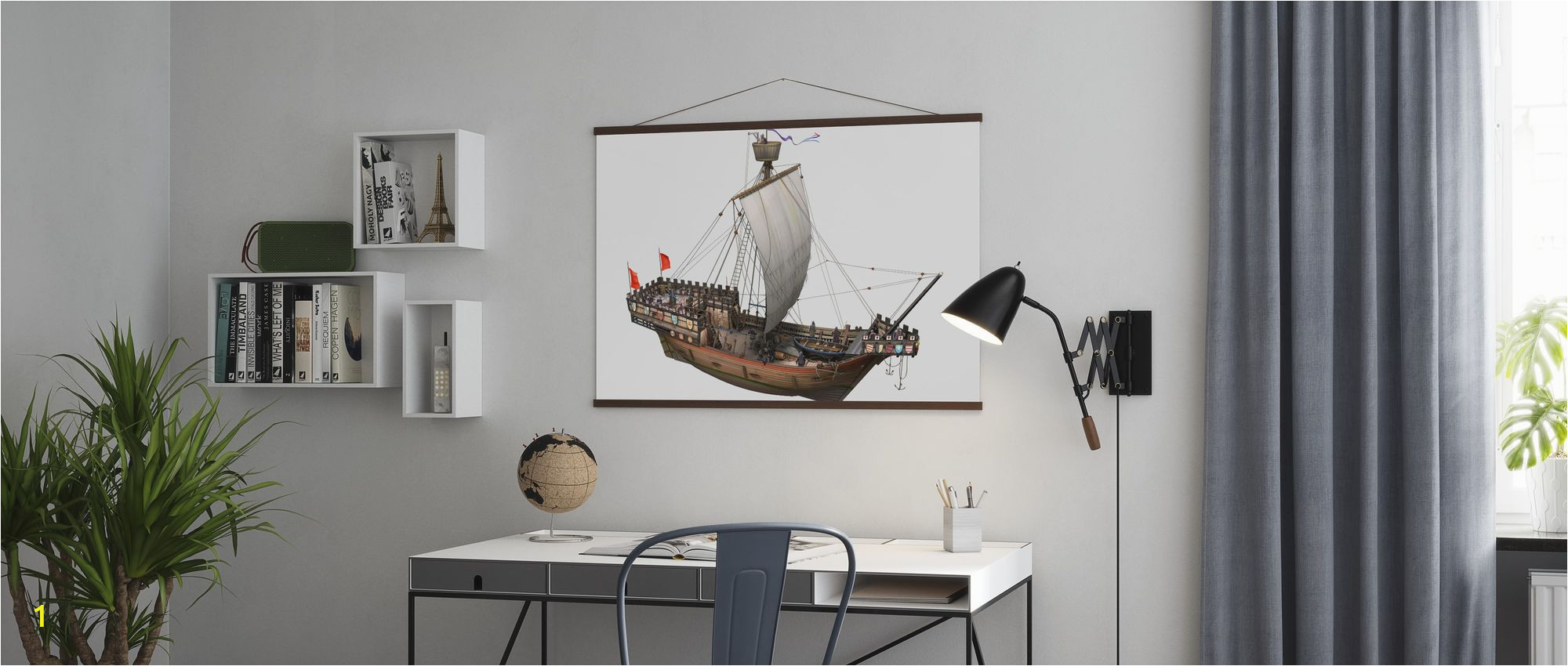 Pirate Ship Full Wall Mural Pirate Ship Trendy Poster Wall