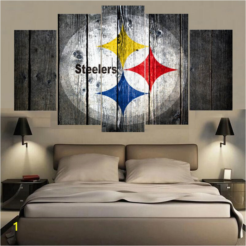 Pittsburgh Steelers Wall Murals Sport Pittsburgh Steelers Logo Print Painting Wall Art