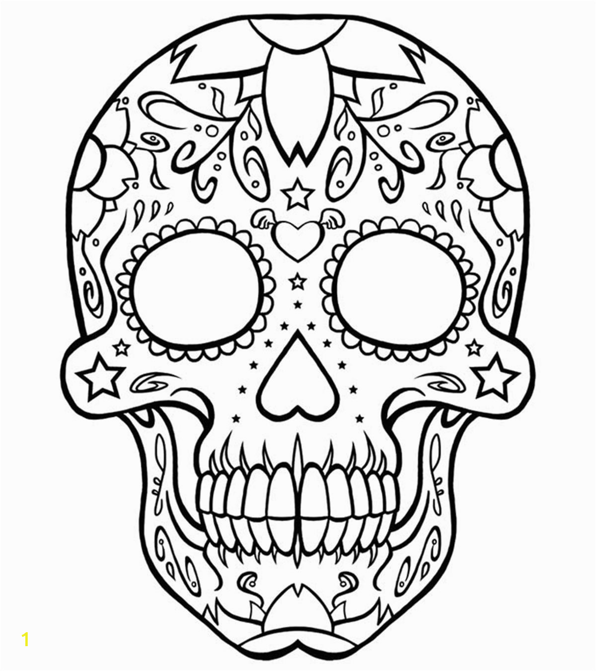 skull coloring sheets page for kids free printable sugar anatomy pagesa los muertos pictures