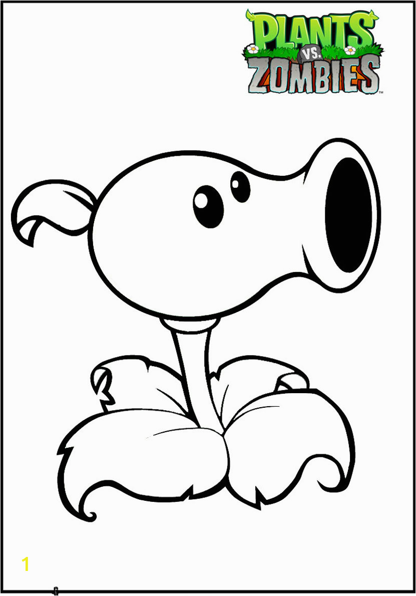 Plants Versus Zombies Coloring Pages Coloring Page for Kids Free Printablents Vs Zombies