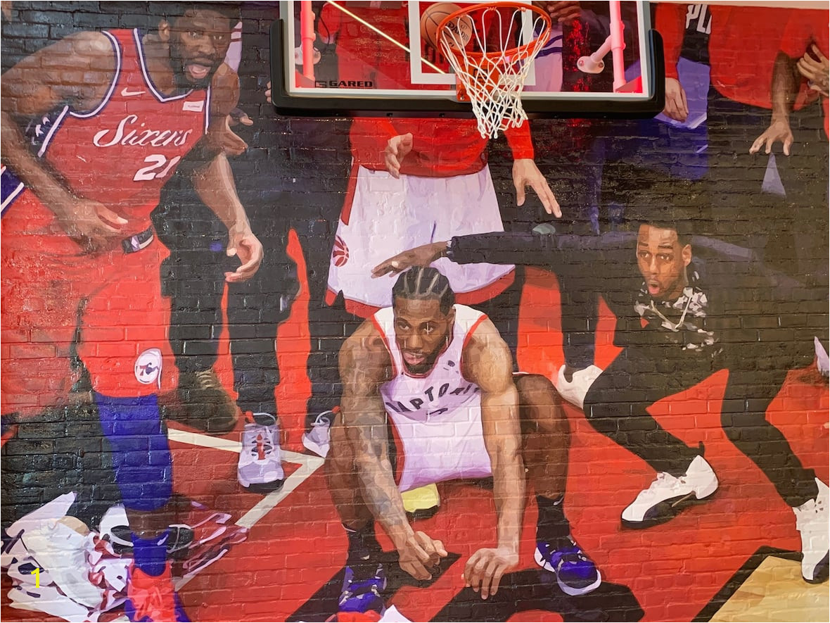 Play Ball Wall Mural Brand New Raptors Kawhi Murals to Be Unveiled Ahead Of Game
