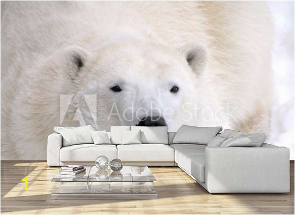 home design living room sofa apartament sylvie bouchard polar bear laying down C