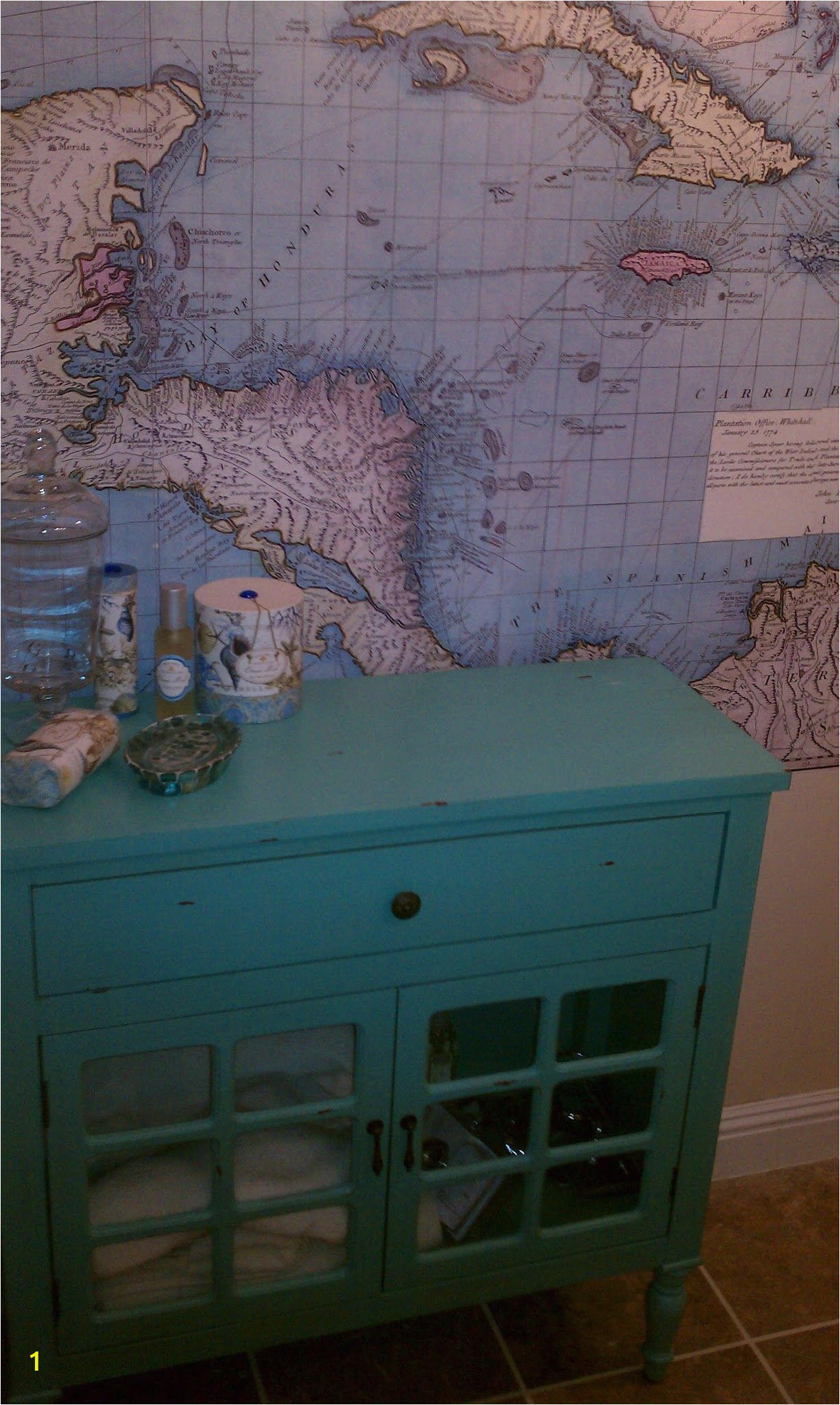 Pottery Barn Kids World Map Wall Mural 1770 S Caribbean theme Map Wall Decal Pottery Barn $129 In