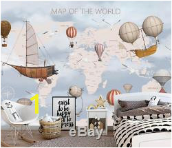 Kids World Map 3D Wallpaper Wall Mural Wall Sticker Removeable Self adhesive 4 02 cpd