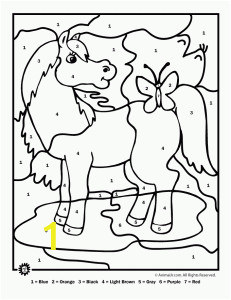 Preschool Farm Animal Coloring Pages Farm Color by Number Horse 231×300 Farm Animal Color by
