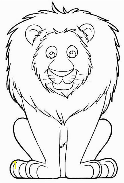 Preschool Lion Coloring Page Lion Coloring Pages Cute