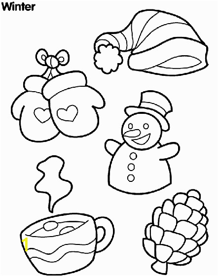 Preschool Winter Coloring Pages Wonderful Winter Coloring Page