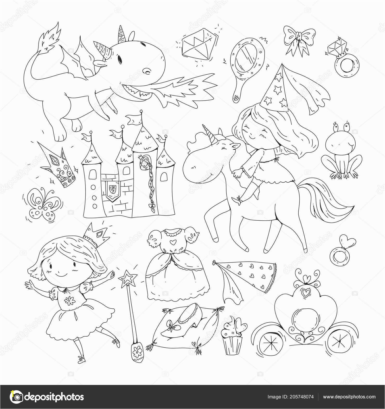 depositphotos stock illustration coloring page for book cute