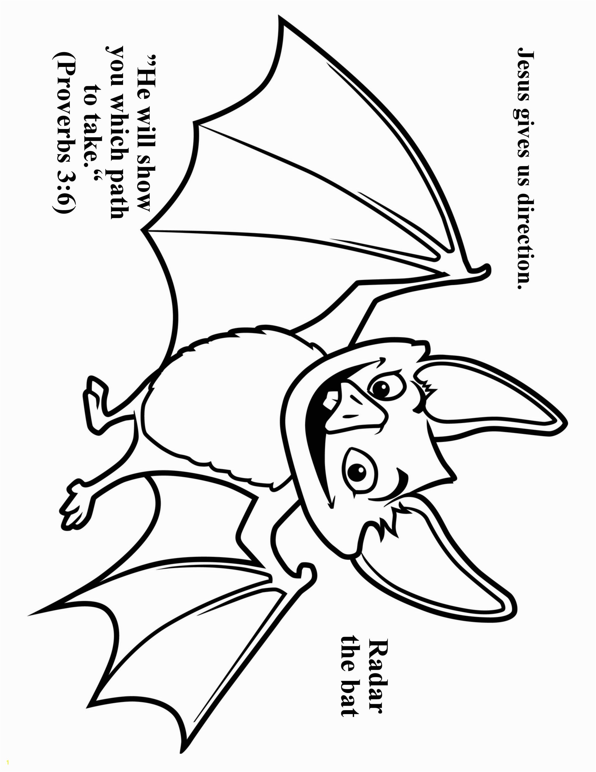 Printable Bat Coloring Pages Cave Quest Day 3 Preschool Coloring Page Radar the Bat