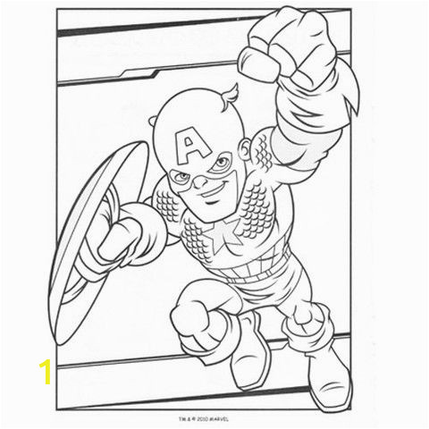 Printable Captain America Coloring Pages Captain America Free Super Hero Squad Coloring Page to