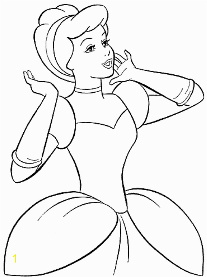 Printable Cinderella Coloring Pages Free Princess Coloring Page Activities to Print