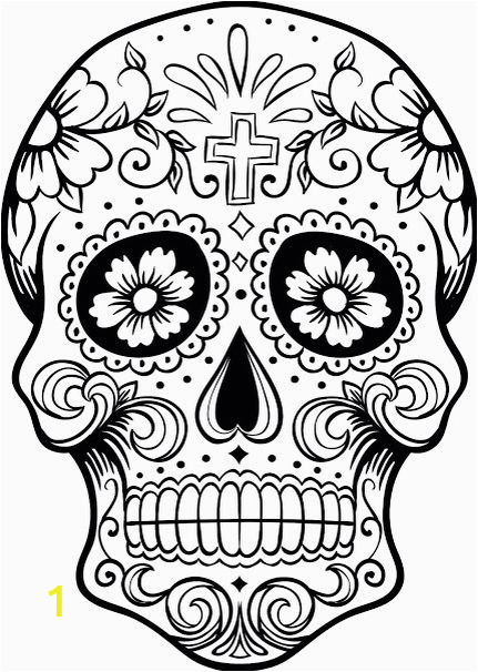 Printable Day Of the Dead Coloring Pages Dia De Los Muertos Colouring Pages