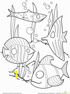 Printable Fishing Coloring Pages Color the Fancy Fish