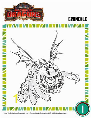 Printable How to Train Your Dragon Coloring Pages Color Gronckle – Dragons Coloring Page for Kids – School Of