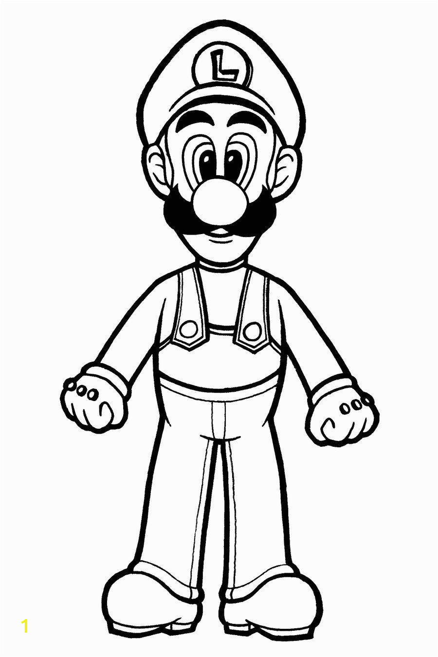 Printable Luigi Coloring Pages Printable Luigi Coloring Pages Free