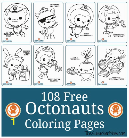 Printable Octonauts Coloring Pages Octonauts to Print and Colour – Pusat Hobi