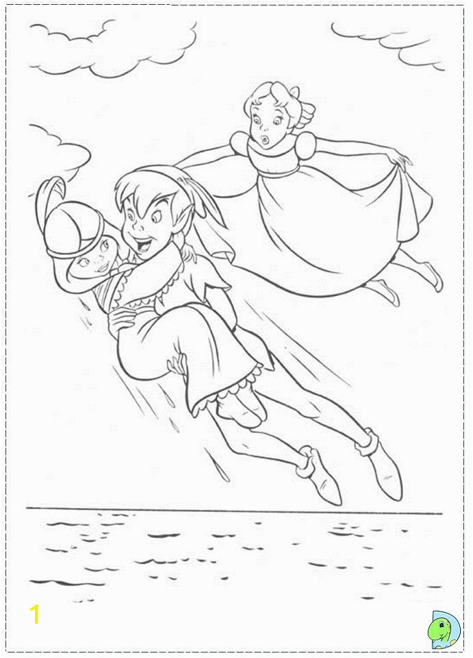 Printable Peter Pan Coloring Pages Disney Coloring Page Peter Pan Wendy and Tiger Lily