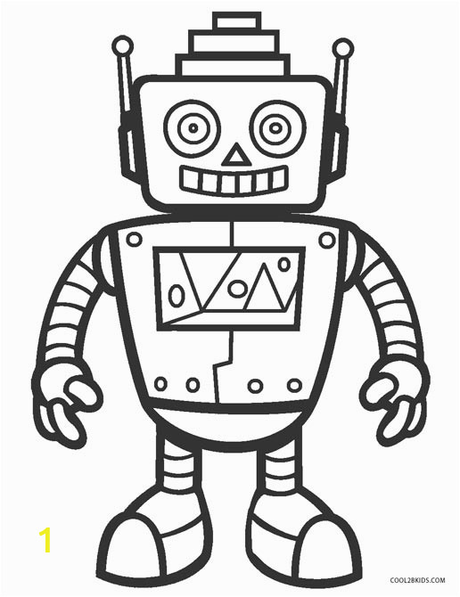 free coloring page robot