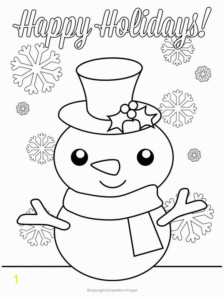 Printable Snowman Coloring Pages Free Printable Christmas Coloring Sheets for Kids and Adults