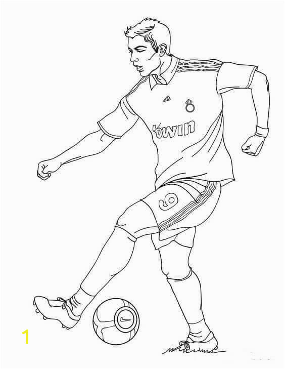 Printable soccer Coloring Pages Cristiano Ronaldo Fifa World Cup Coloring Page