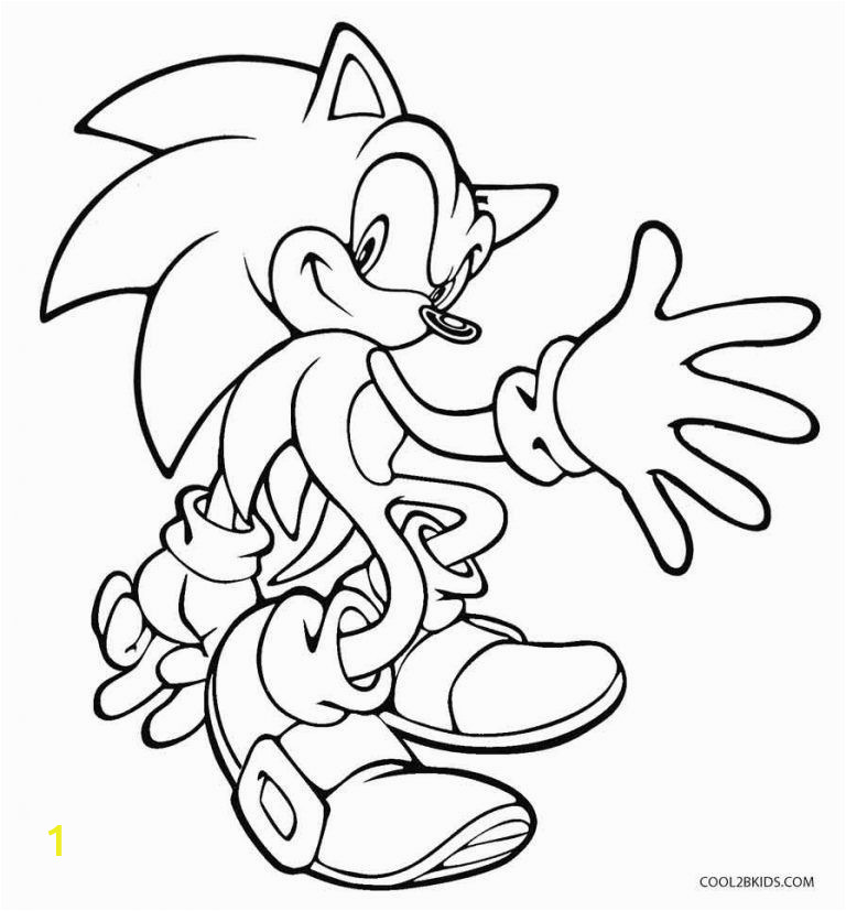 Printable sonic the Hedgehog Coloring Pages Printable sonic Coloring Pages for Kids Cool2bkids